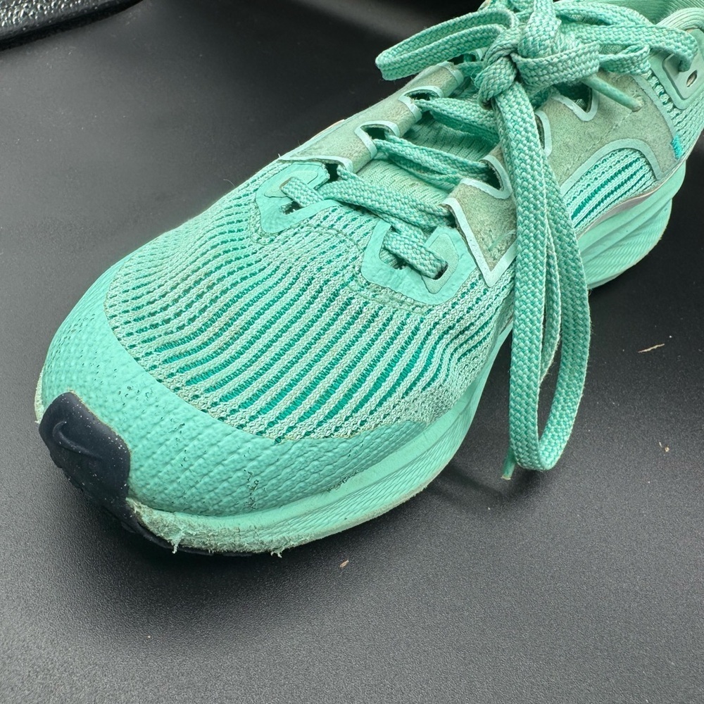 Nike Green and Black Athletic Shoes with Mesh Upper - Picture 4 of 15